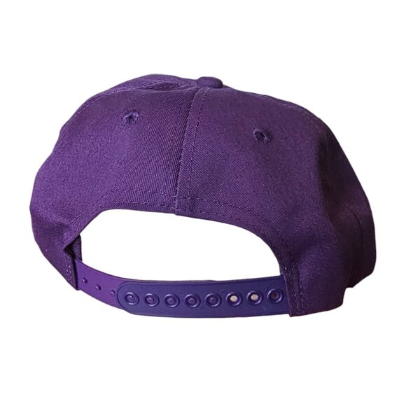VTG 90s John Deere Hat‎ Snapback Spell Out Logo Purple K Products Made In USA - Picture 5 of 10